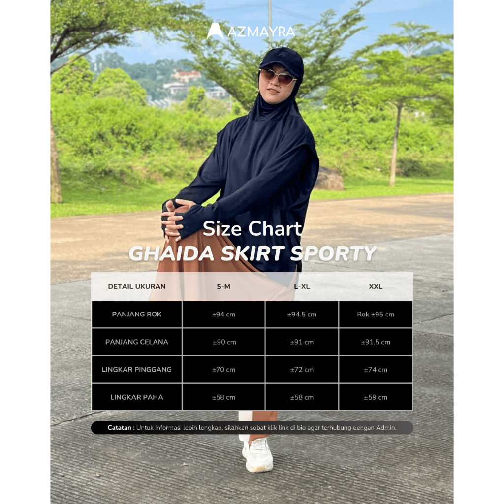 FAVORIT AZMAYRA Ghaida Skirt / Rok Celana Olahraga