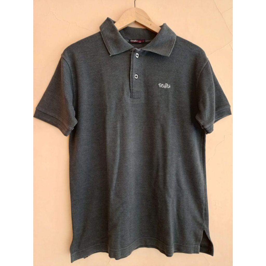 PL Kaos Kerah Pria Abu