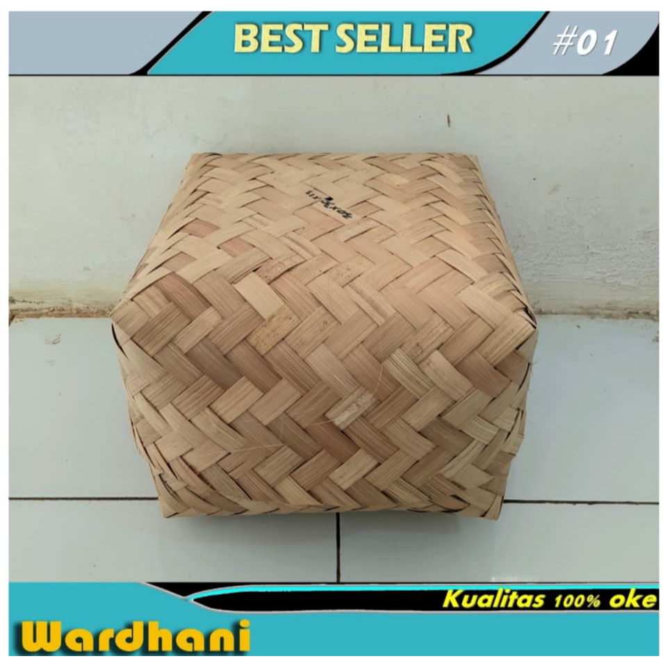 SEPASANG BESEK BAMBU-ANYAMAN BESEK-BOX NATAL UK.30X30X15 - BESEK ANYAMAN MURAH-BESEK MAKANAN BISA GR