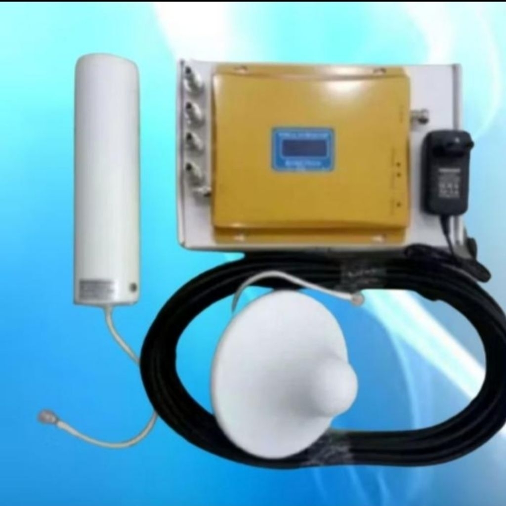 Penguat Sinyal Hp LTE 4G 1800Mhz Single band Signal Booster polos antena tabung pendek