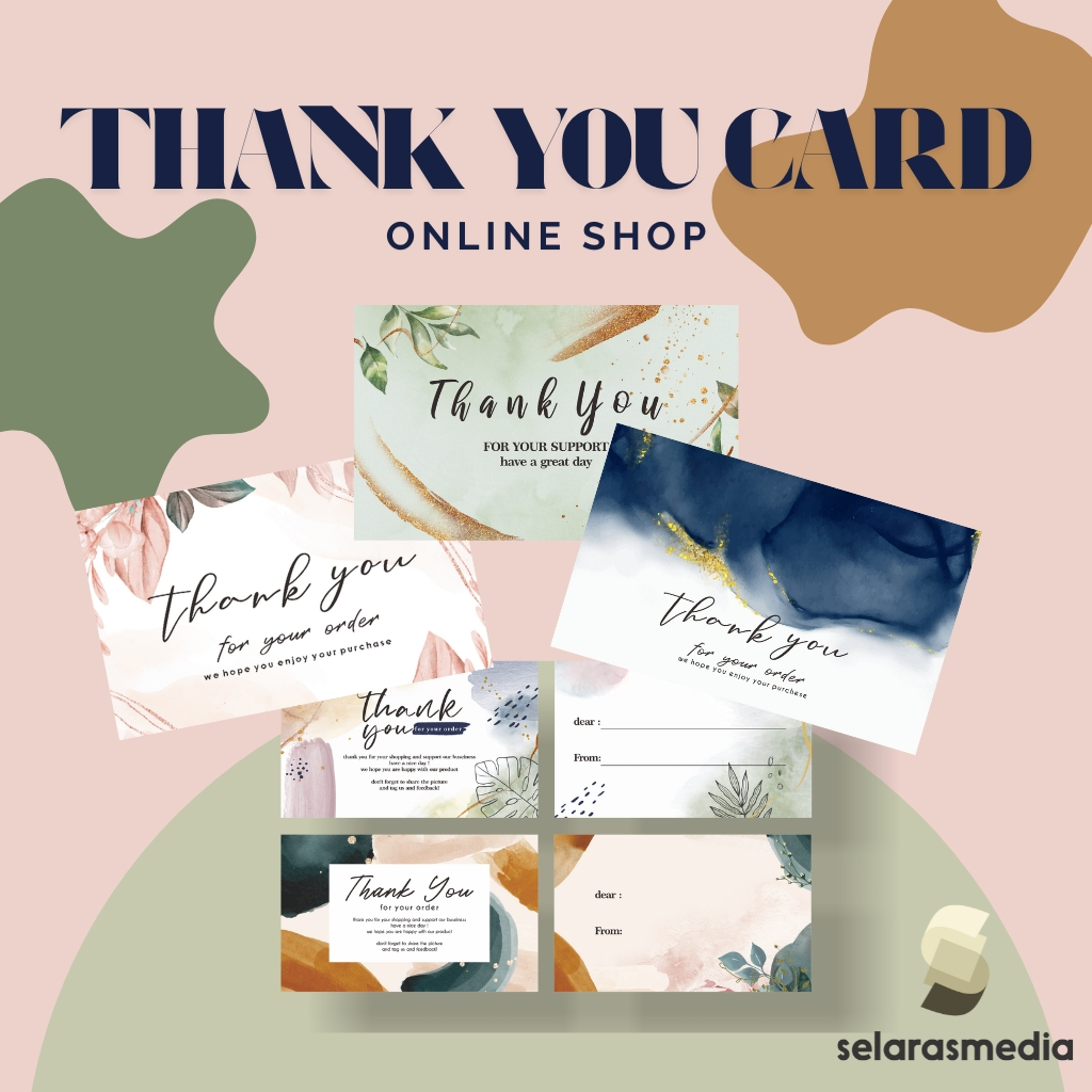 

THANK YOU CARD OLSHOP | KARTU OLSHOP | KARTU TERIMAKASI