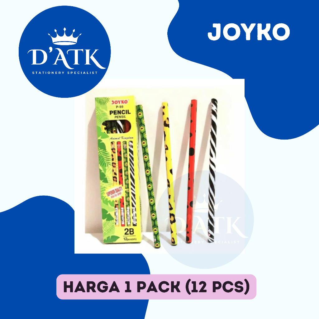 

D'ATK Stationery Joyko pensil animal kingdom P 99 1 Pack (12 Pcs)