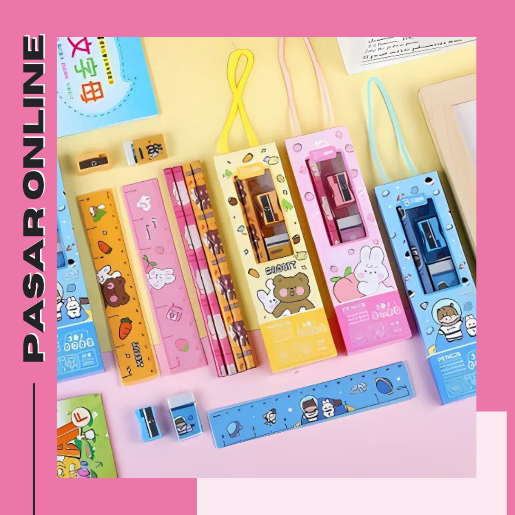 

2013 Stationary Set Alat Tulis 5 In 1 / Set Alat Tulis Kartun / Set Alat Tulis 5 In 1 Lucu / Set Alat Tulis Anak Motif Kartun Y1905