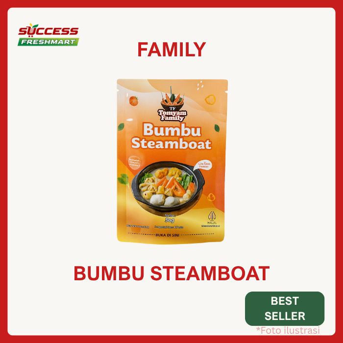 

Bumbu Tomyam Family rasa Steamboat