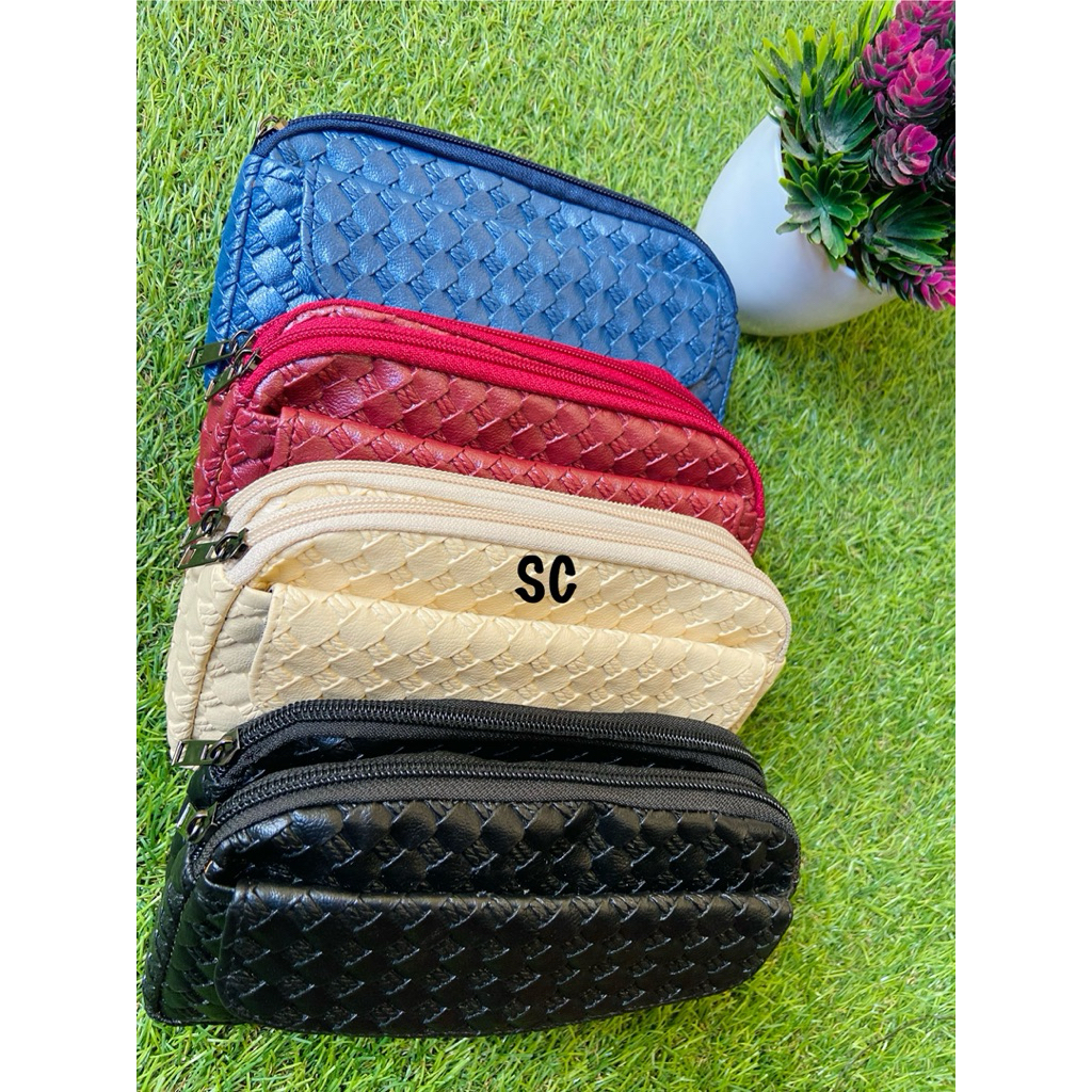 Dompet selendang domsel bali domsel anyaman tas pinggang wanita domsel kulit best seller