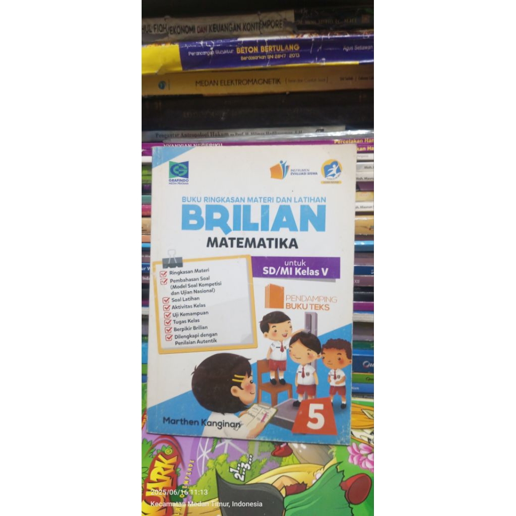 BUKU BRILIAN MATEMATIKA UNTUK SD MI KELAS 5 GRAFINDO