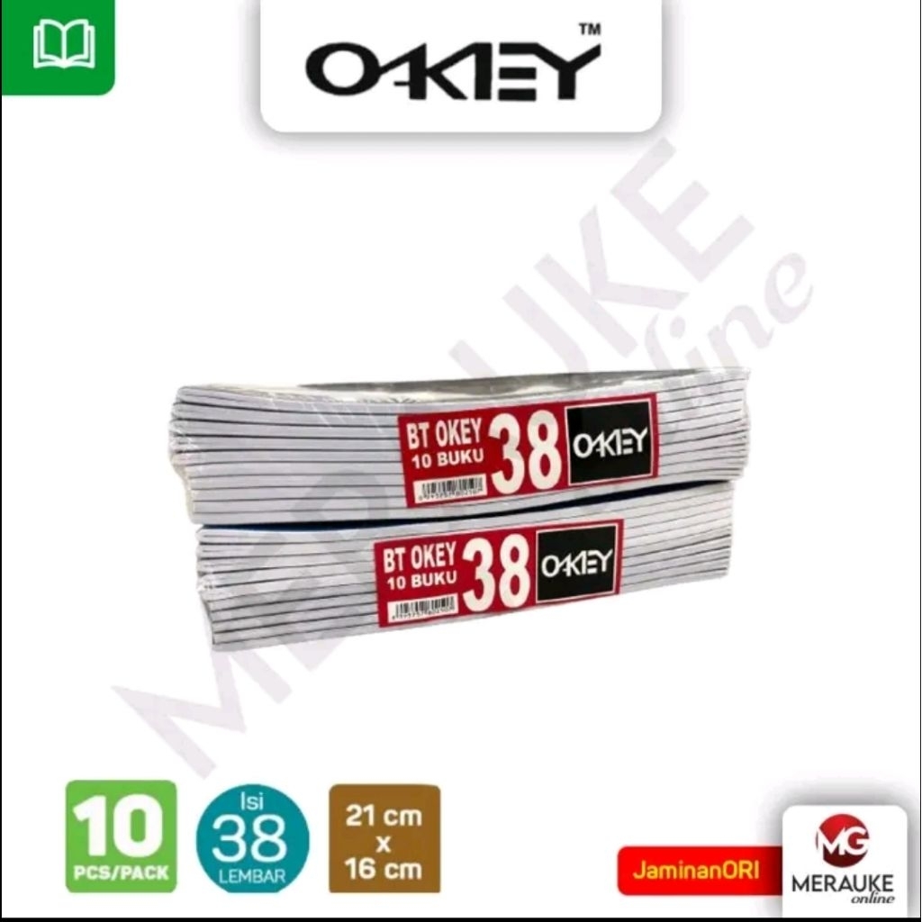 

( isi 10 buku ) Buku okey 38 lembar