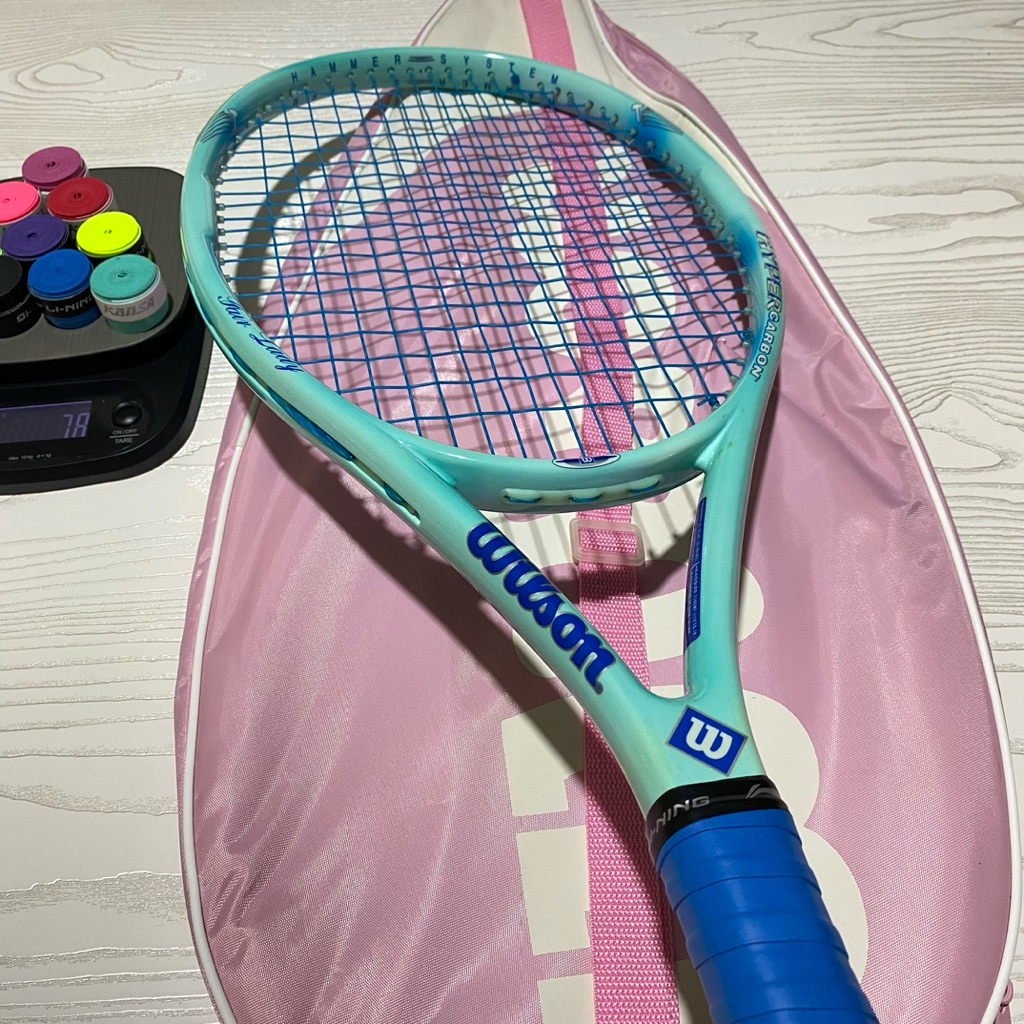 RAKET TENIS WILSON HYPER HAMMER FAIR LADY 280gram siap pakai bonus grip cadangan