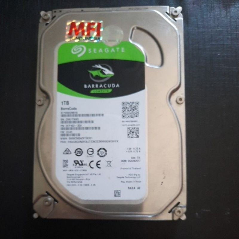 hardisk 3.5 seagate barracuda 1TB mfi