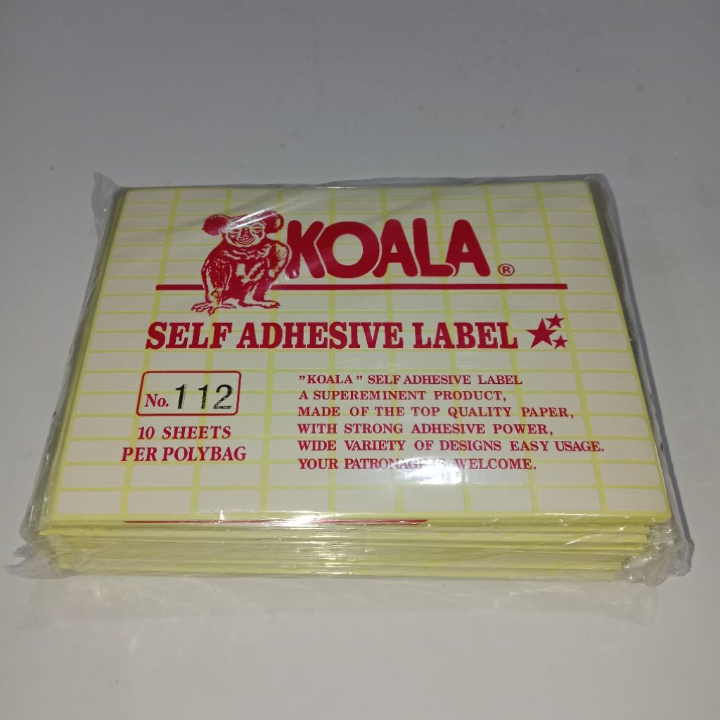 

Label Harga KOALA ( 1 bal isi-25 pak & 1 pak isi-10 L )