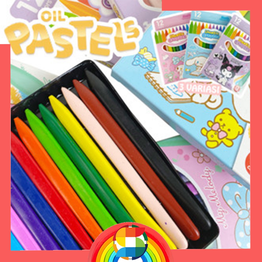 

Krayon Anak Isi 12PCS/ Plastic Crayon 12PCS Karakter Non Toxic 601