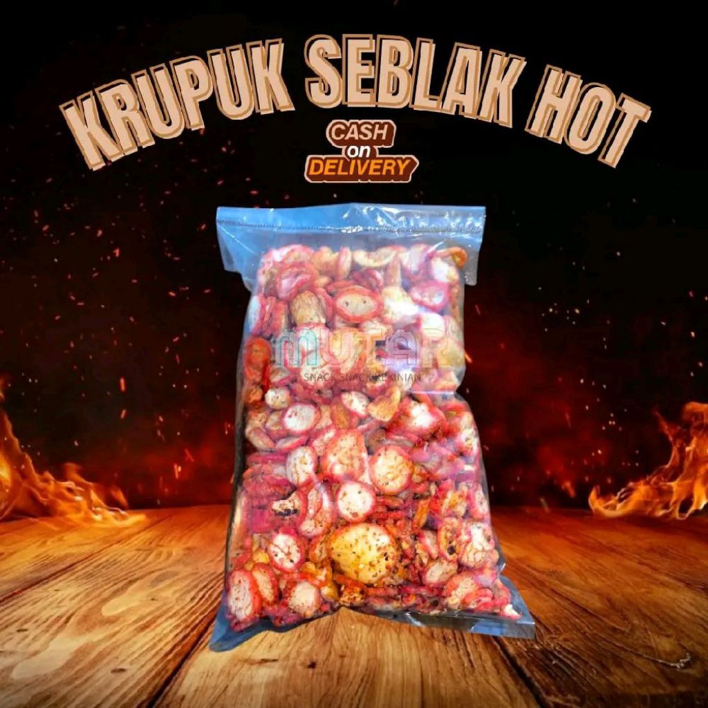 

Kerupuk Seblak 250 Gr Pedas Nampol Mantab Terenak