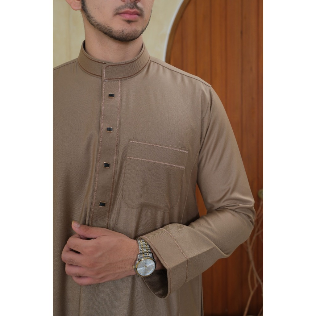 FREE ONGKIR AL HARAMAIN SERIES SEMI WOL THOBE UTSMAN JUBAH / GAMIS PRIA REMAJA & DEWASA