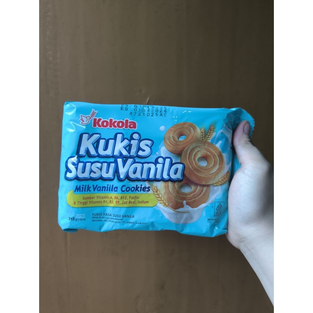 

*REMUKAN* KOKOLA Kukis Susu Vanila 218g