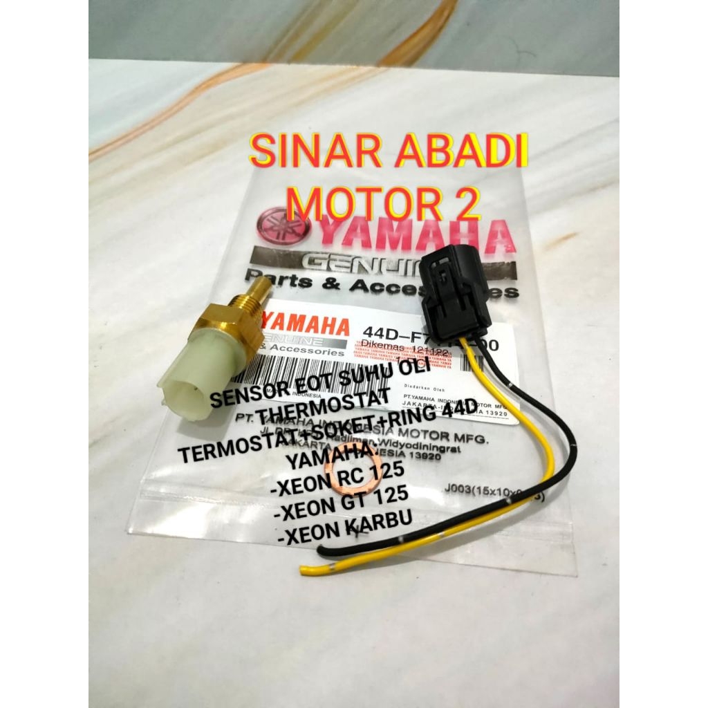 SENSOR OLI EOT SUHU THERMOSTAT TERMOSTAT SET SOKET RING 44D YAMAHA XEON RC 125 XEON GT 125 XEON KARB