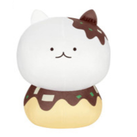 ORIGINAL Lethargic Cats Very Soft Plushy Hungry Takoyaki - Boneka Takoyaki