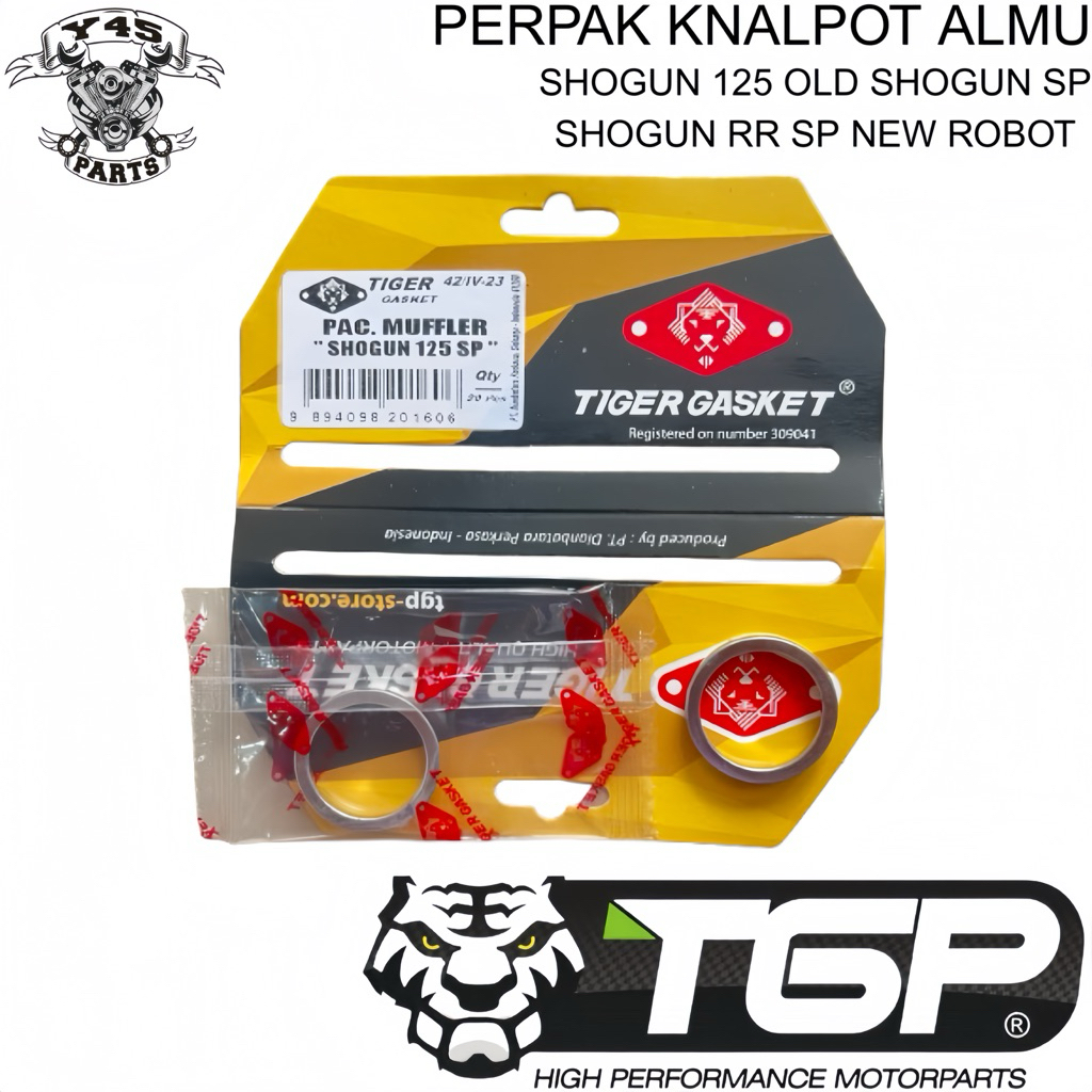 PACKING PERPAK KNALPOT ALUMUNIUM SHOGUN 125 SHOGUN SP SHOGUN FL SHOGUN RR SHOGUN SP NEW TGP