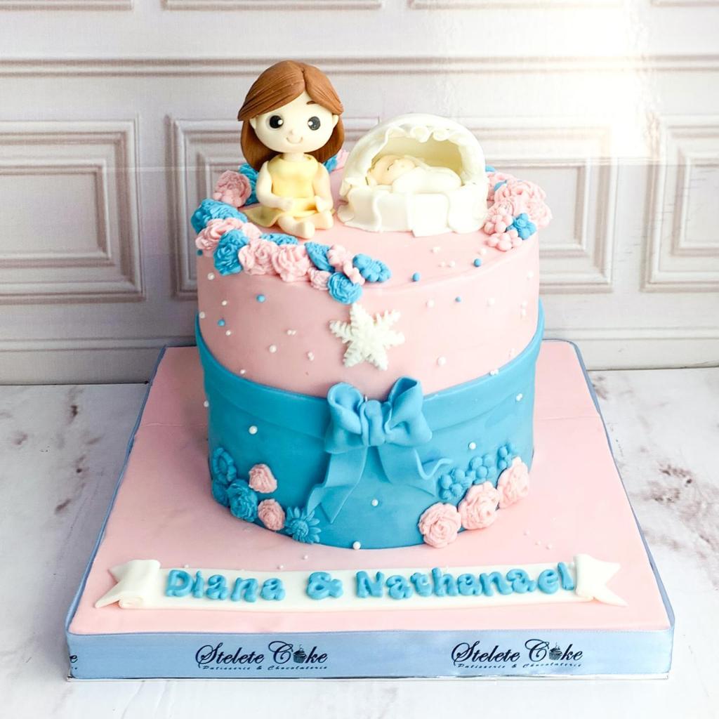 

Kue Ulang Tahun/Birthday Cake/Kue Ultah tema Mom and Baby/Kue Birthday jakarta