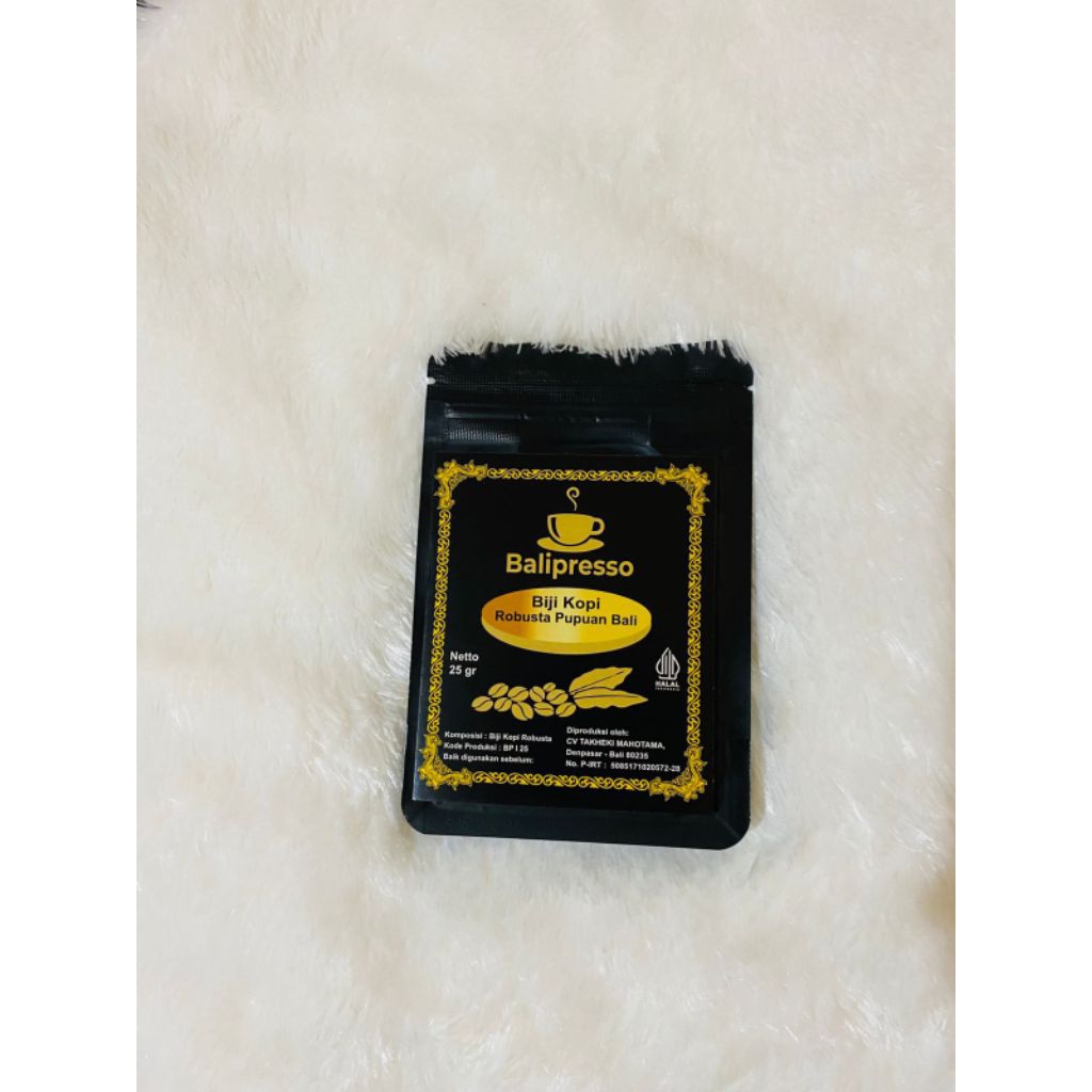 

Mini Pack Biji Kopi Robusta Pupuan Bali 25Gr