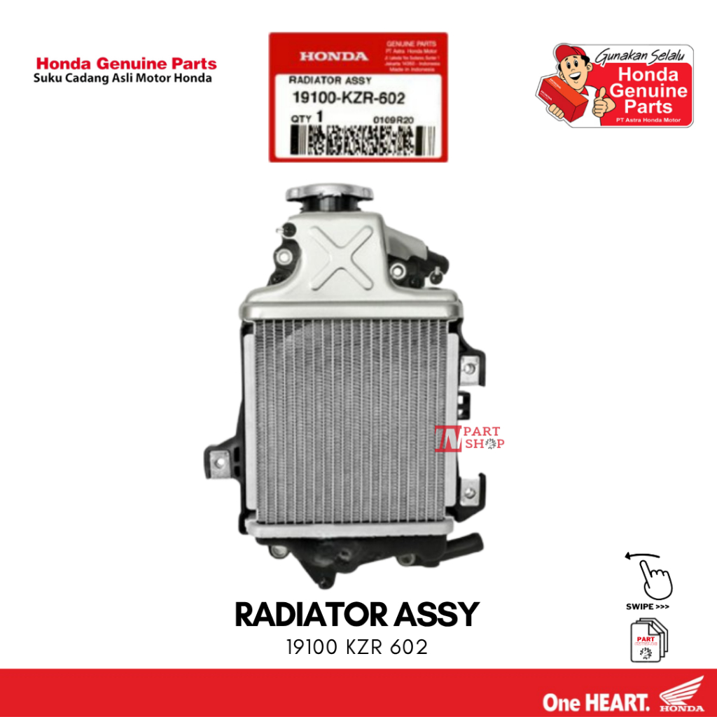 Radiator - Vario 125 Techno / 19100-KZR-602