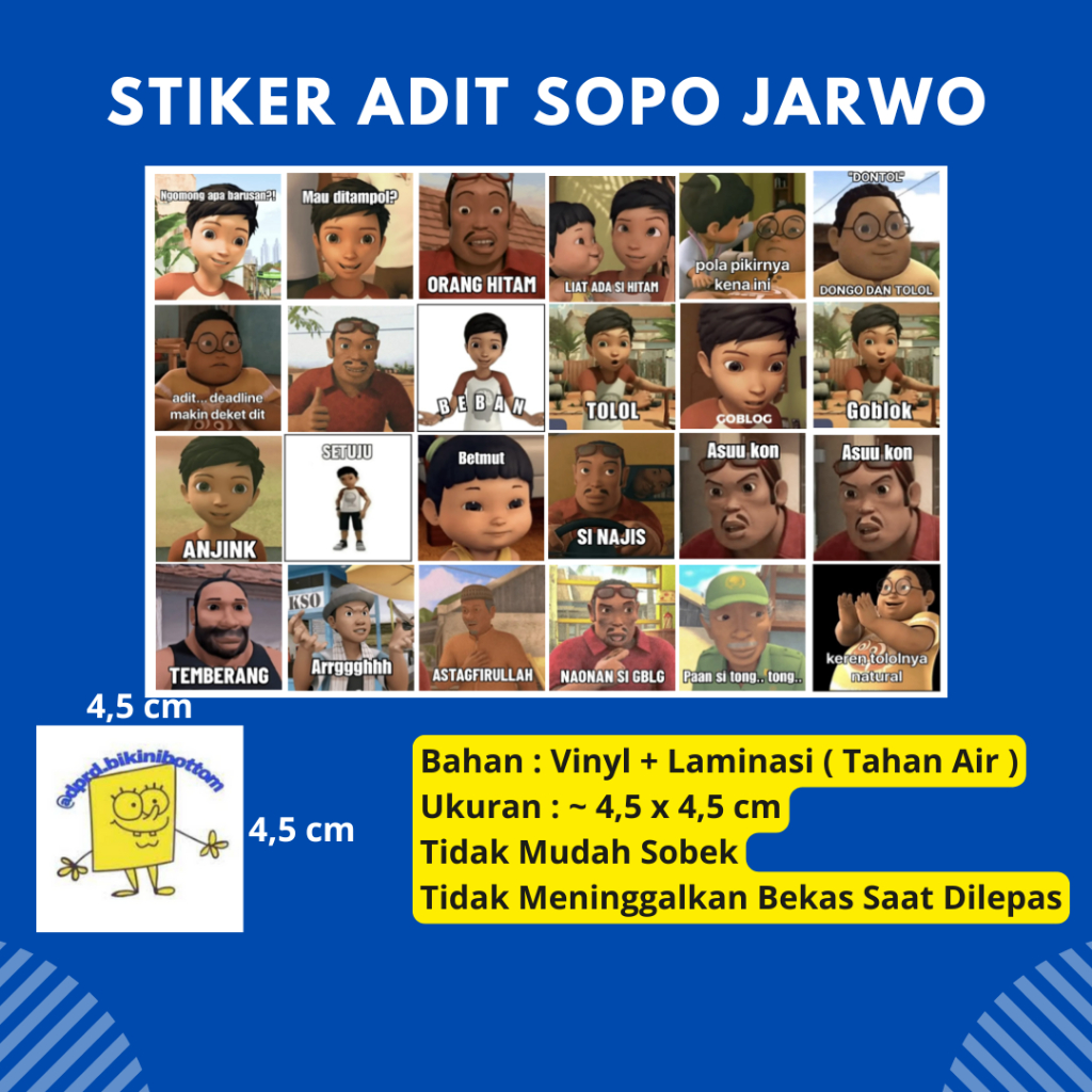

Stiker Adit Sopo Jarwo