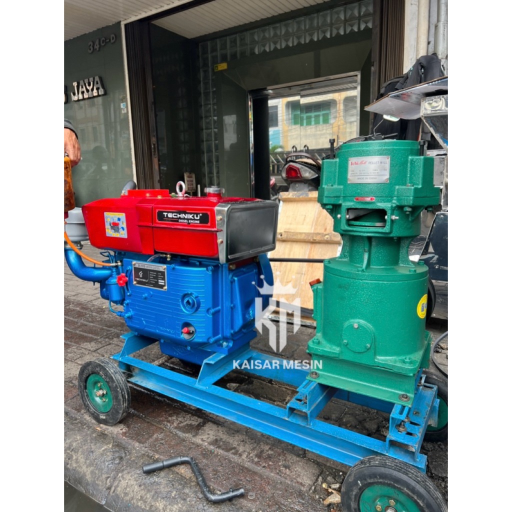 Mesin Pencetak Pelet Vertikal 3 Roller KL270 Lengkap Mesin - Cetak Pelet KL 270