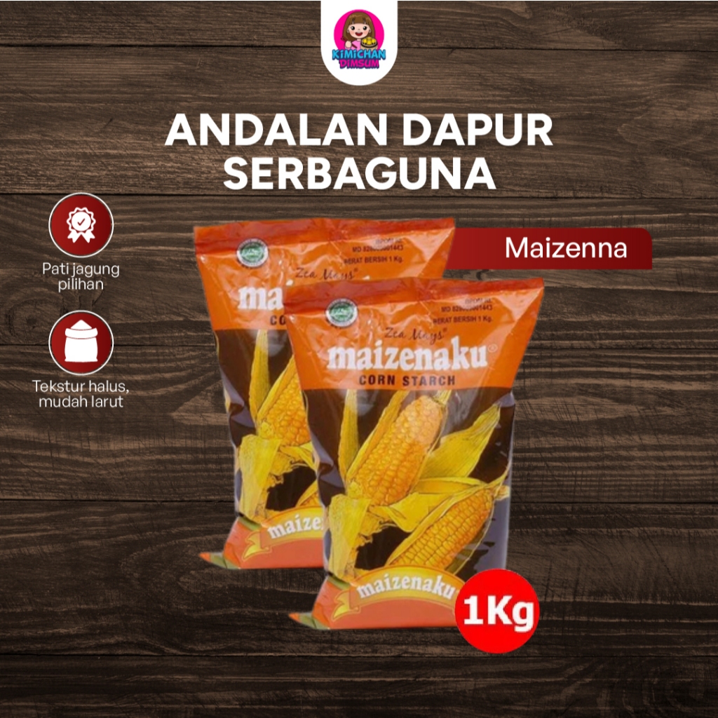 

Maizenaku Tepung Pati Jagung Tepung Maizena Kemasan 1kg by Kimichan Dimsum