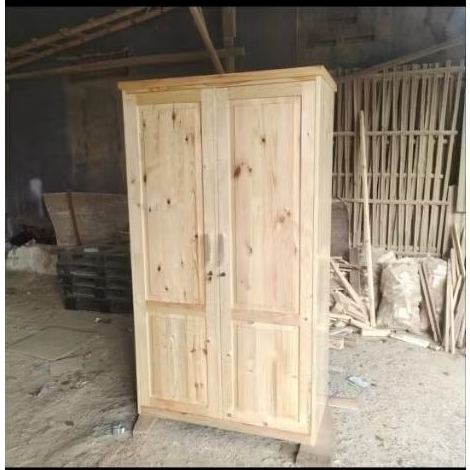 Lemari Pakaian gantungan bahan kayu jati belanda