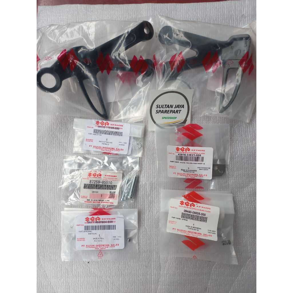SET FOOTSTEP BELAKANG SUZUKI SATRIA FU KARBU FU INJEKSI ORI SGP