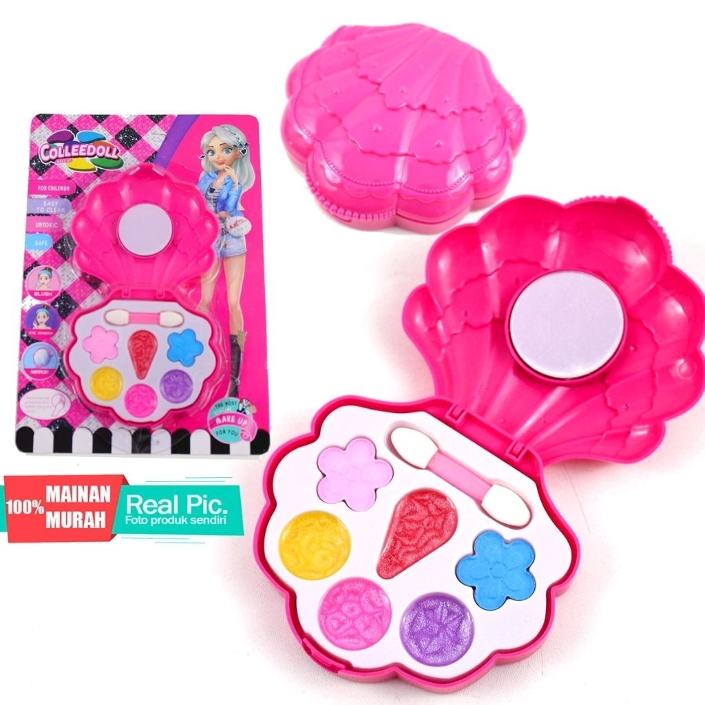 Mainan Makeup Anak/Makeup Mainan untuk Anak/Makeup Model Kerang/Mainan Makeup Terpopuler/Makeup Anak