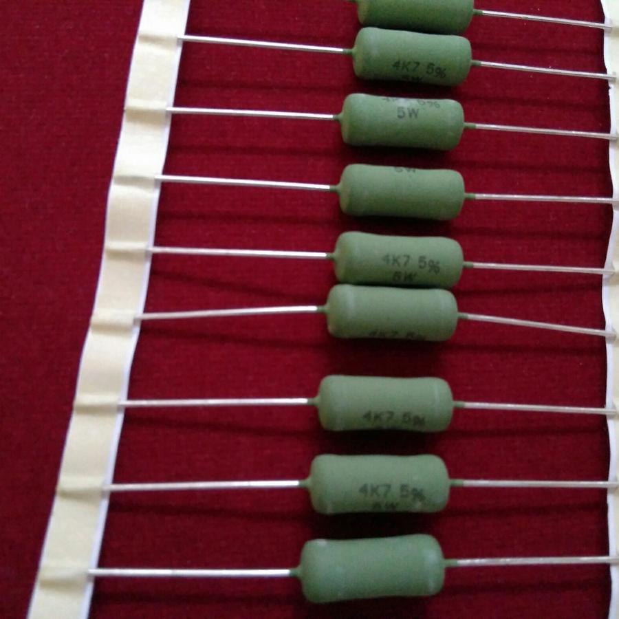 Vishay Draloric AC05-CS Power Resistor 100R 1W / 4.7R 4R7 3W / 0.1R R1 5W / 1R 5W / 2.2R 2R2 5W /  4