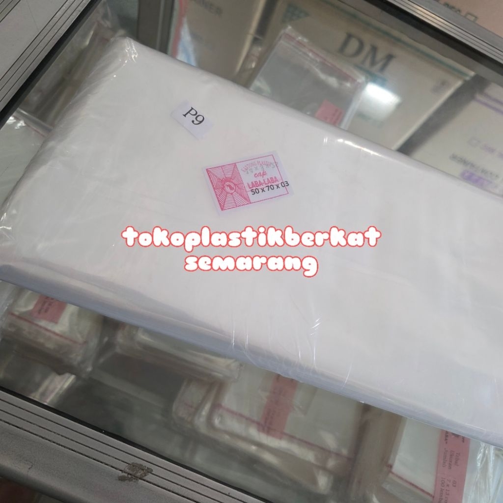 Plastik PP 50x70x03 Plastik Laundry 50x70 tebal