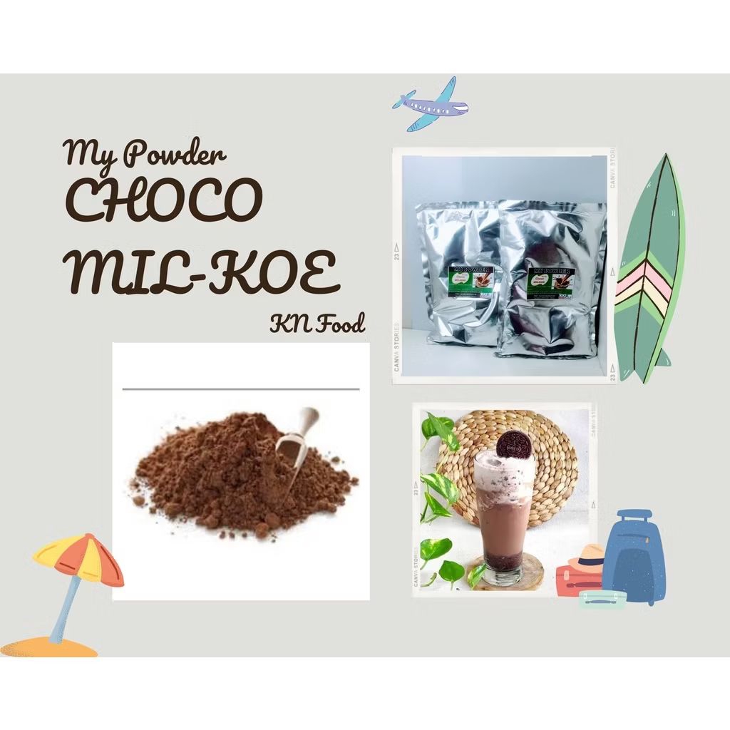 

Powder bubuk minuman coklat my powder Choco milkoe 1kg - bubuk minuman coklat 1000gram