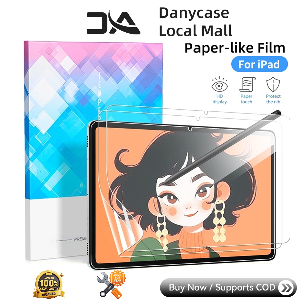 DANYCASE Paper Film Like Screen Protector for ipad 11th A16 gen 10th gen 9 ipad gen 5th 6th 9.7inch 