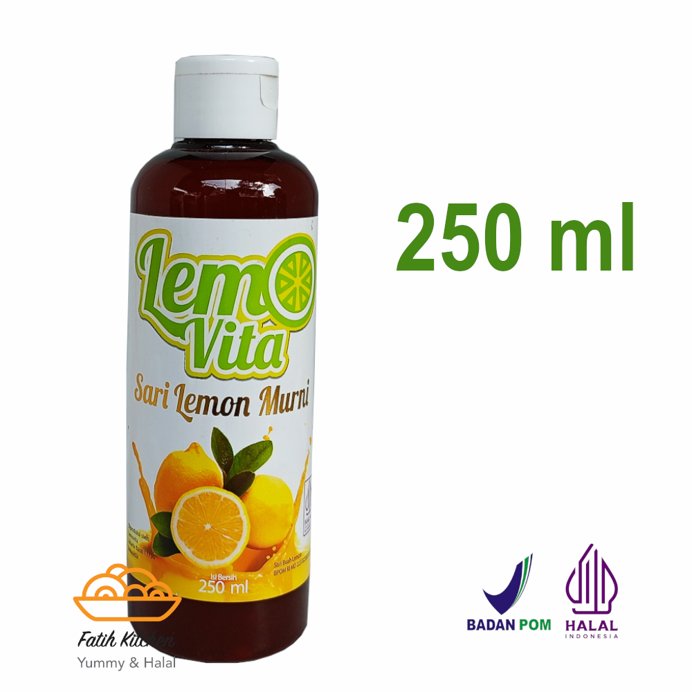 

Lemovita 250 ml Sari Lemon Halal Jus Lemon Murni