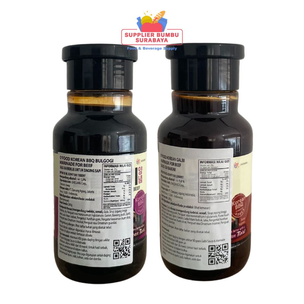 

Daesang Chung Jung One Korean Beef Bulgogi Galbi Spicy Marinade Sauce 280g