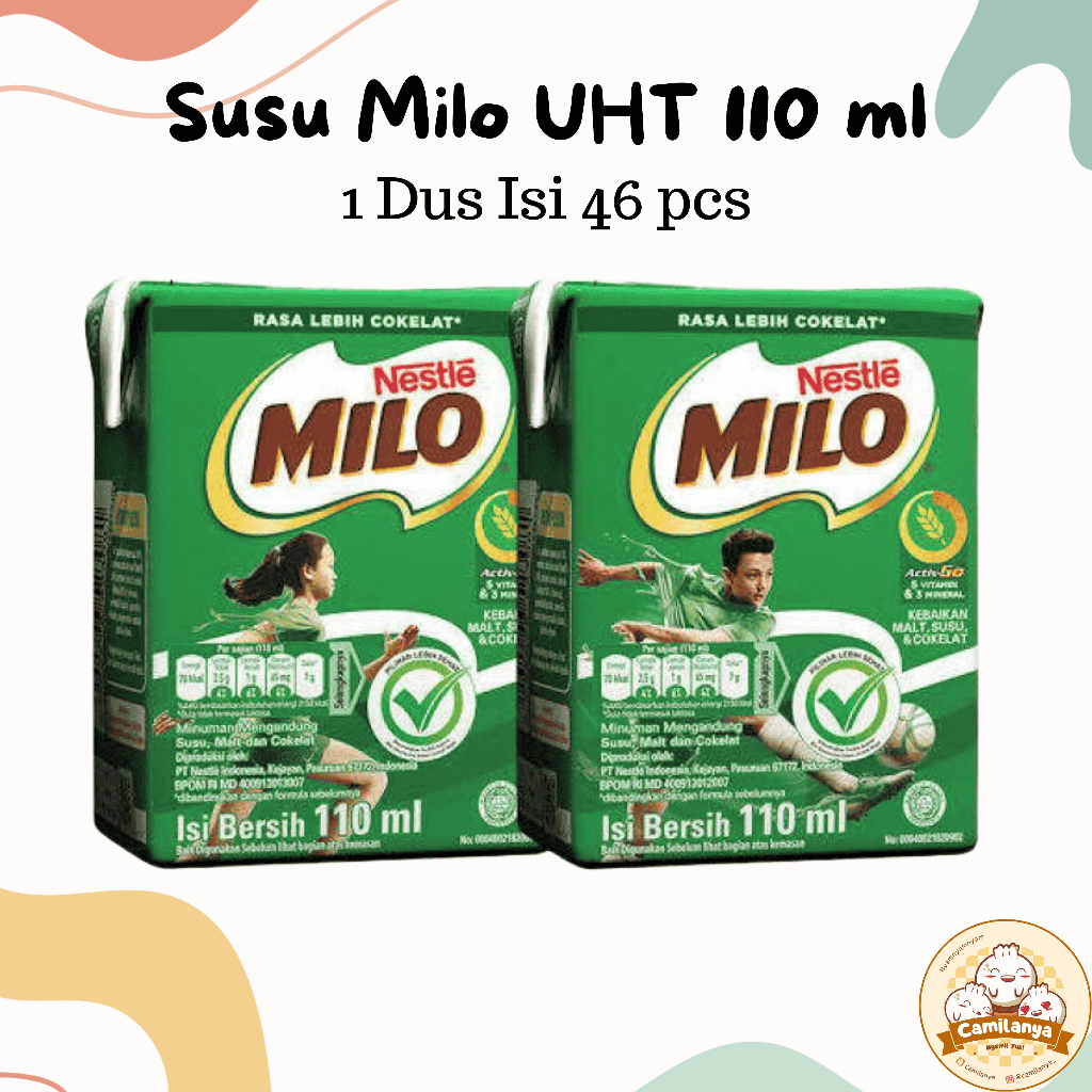 

Susu Milo Cokelat UHT 110 Ml 1 Dus Isi 36 pcs
