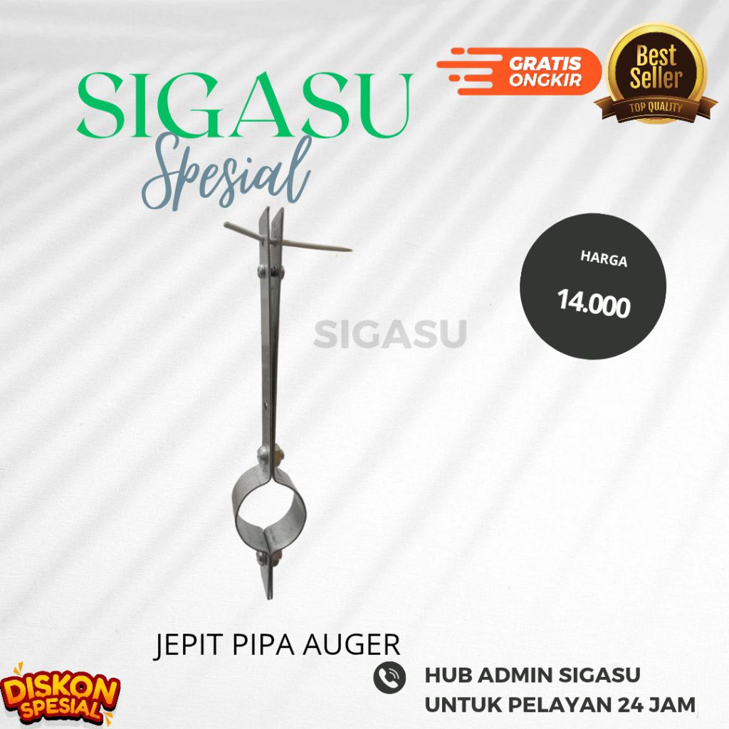 JEPIT PIPA AUGER - JEPIT PIPA AUGER  PAKAN FEEDER OTOMATIS KANDANG TERNAK AYAM  -  FEENDING SYSTEM