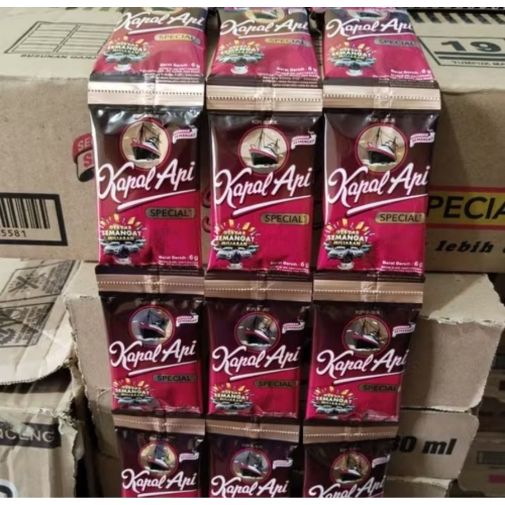 

Kopi Kapal Api 6 gram Special Kemasan 1 Renteng isi 10 Pcs