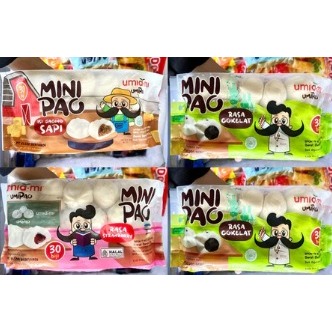 

Umiami Mini Pao Coklat Ayam, Cokelat, Stroberi, Kacang Hijau, Sapi Isi 30Pcs Minipao