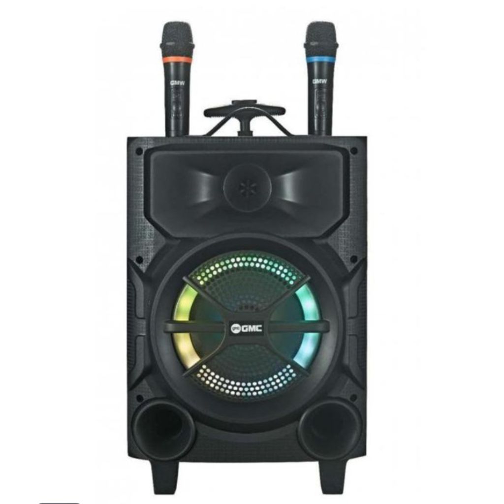 GMC SPEAKER PORTABLE 897Y FREE 2 MIC WIRELESS - SPEAKER BLUETOOTH GMC 8 INCH - SPEAKER PORTABLE 8 IN