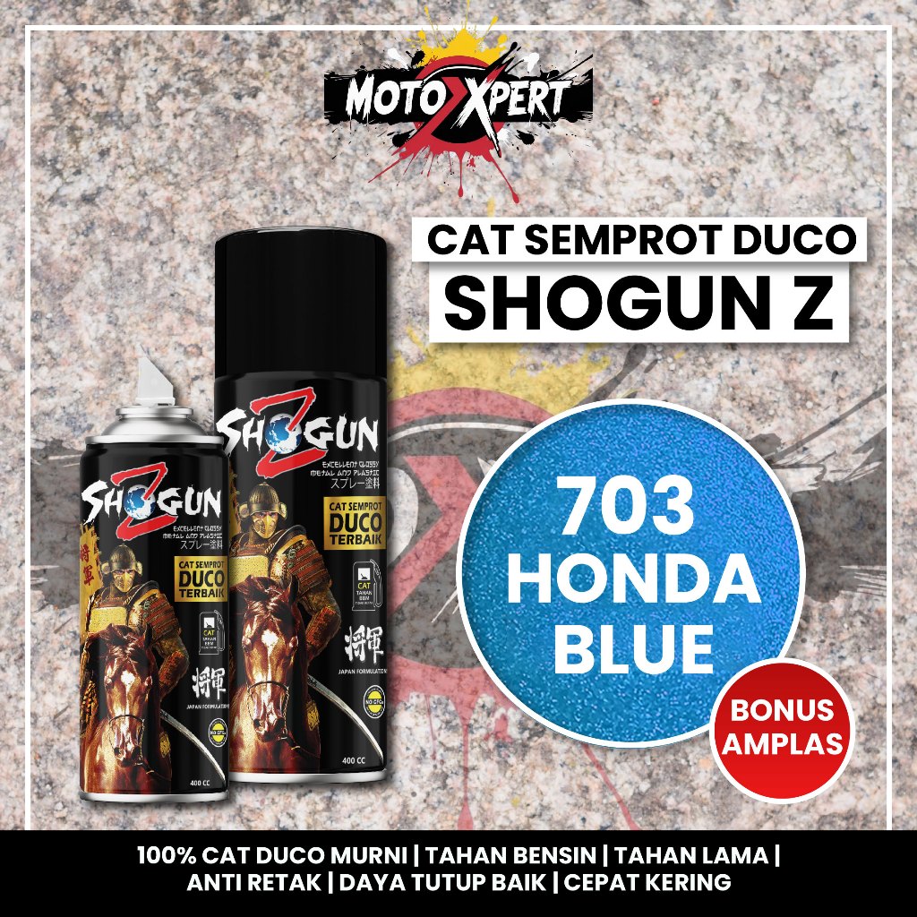 Cat Semprot Duco Shogun Z Honda Blue 703 400cc - Biru Muda Langit Honda Candytone Pilox Pylox Pilok