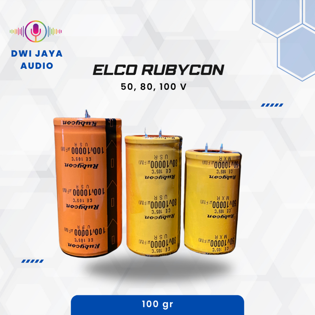 Elco Rubycon 50 80 100 V | Elko Rubycon Orange