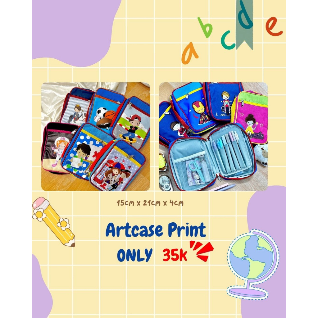 

Art Case Print | Kotak Pencil Besar | Tempat Pencil | Wadah Pencil Besar |Alat Tulis | Stationary Holder | Penyimpanan Alat Tulis | Bisa Custom