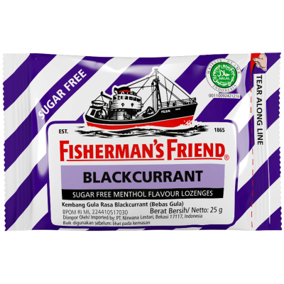 

Fisherman's Friend Permen Bebas Gula Blackcurrant 25 g