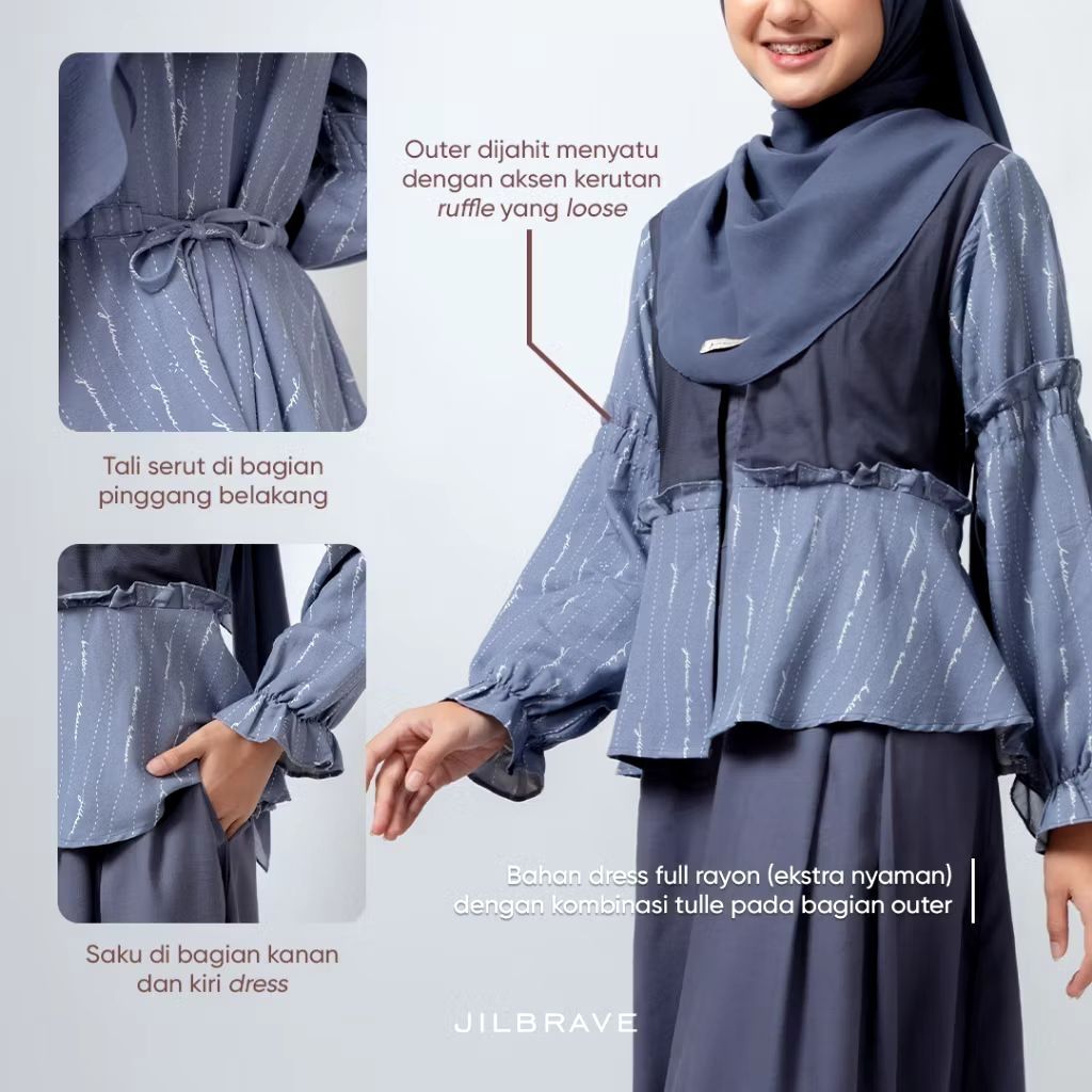 preloved Jilbrave azami dress