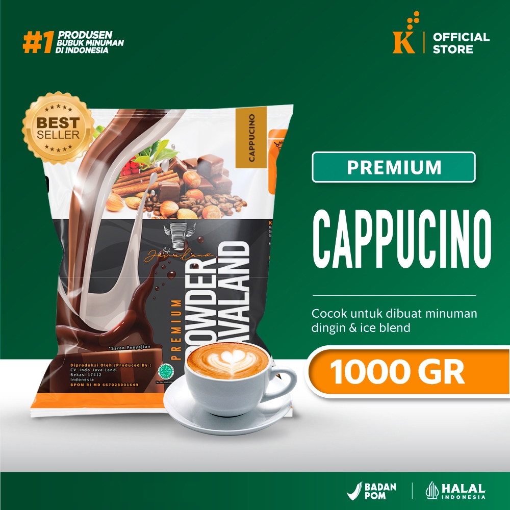 

Bubuk Minuman Powder Premium Cappucino Javaland 1 kg