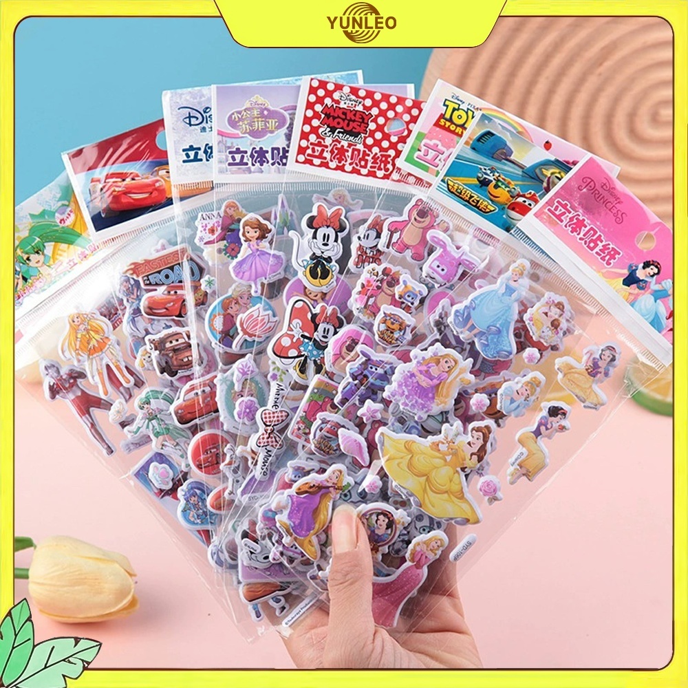 

YUNLEO 3D Sticker/ Timbul Kartun Lucu Karakter Sticker