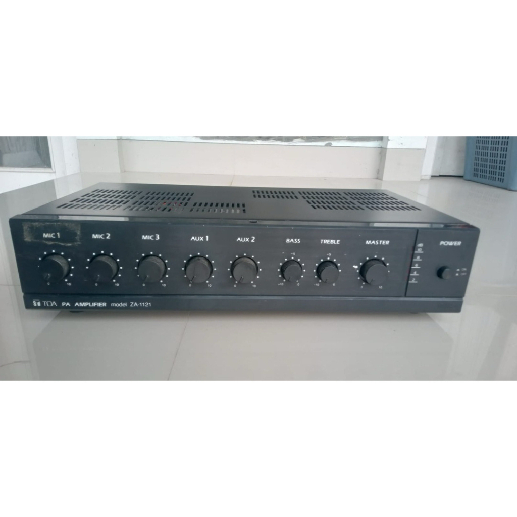 Ampli TOA ZA-1121 daya 120 watt - max 180 watt. Barang bekas, normal, ori dan mulus
