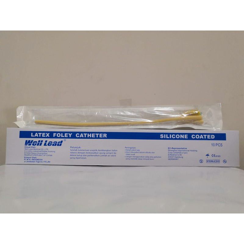 WELL LEAD FOLEY CATHETER LATEX 2 WAY